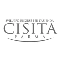 Logo ente di formazione Cisita di Parma in bianco e nero